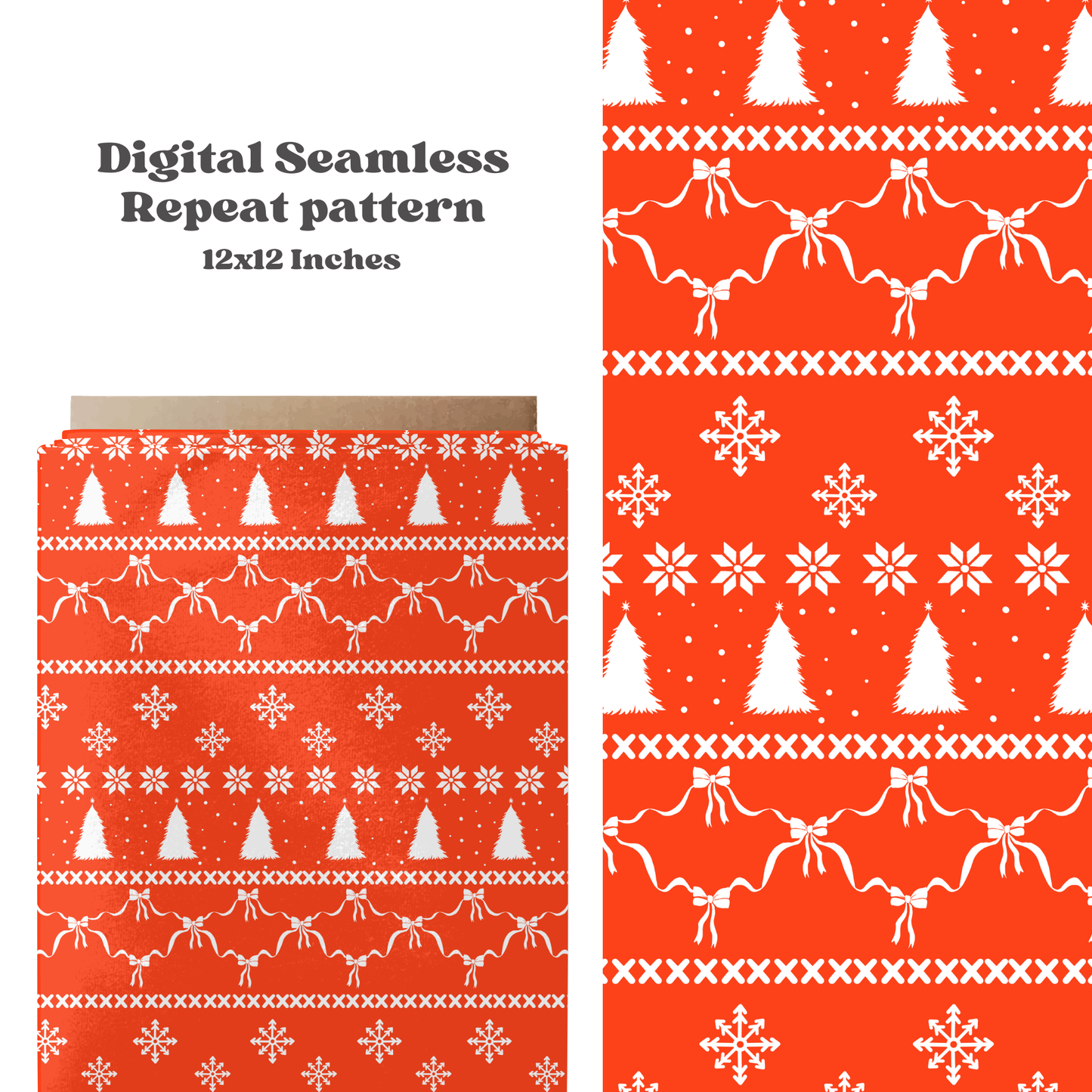 Bright Christmas Sweater Seamless Pattern