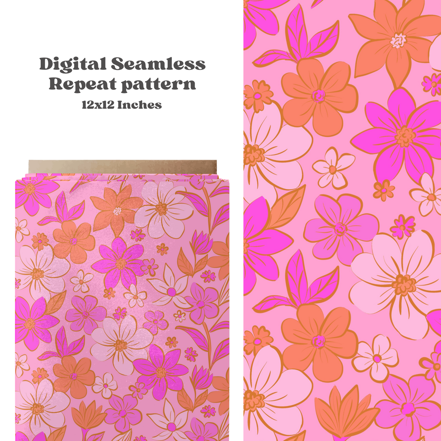 Bright Spring floral Pattern Design