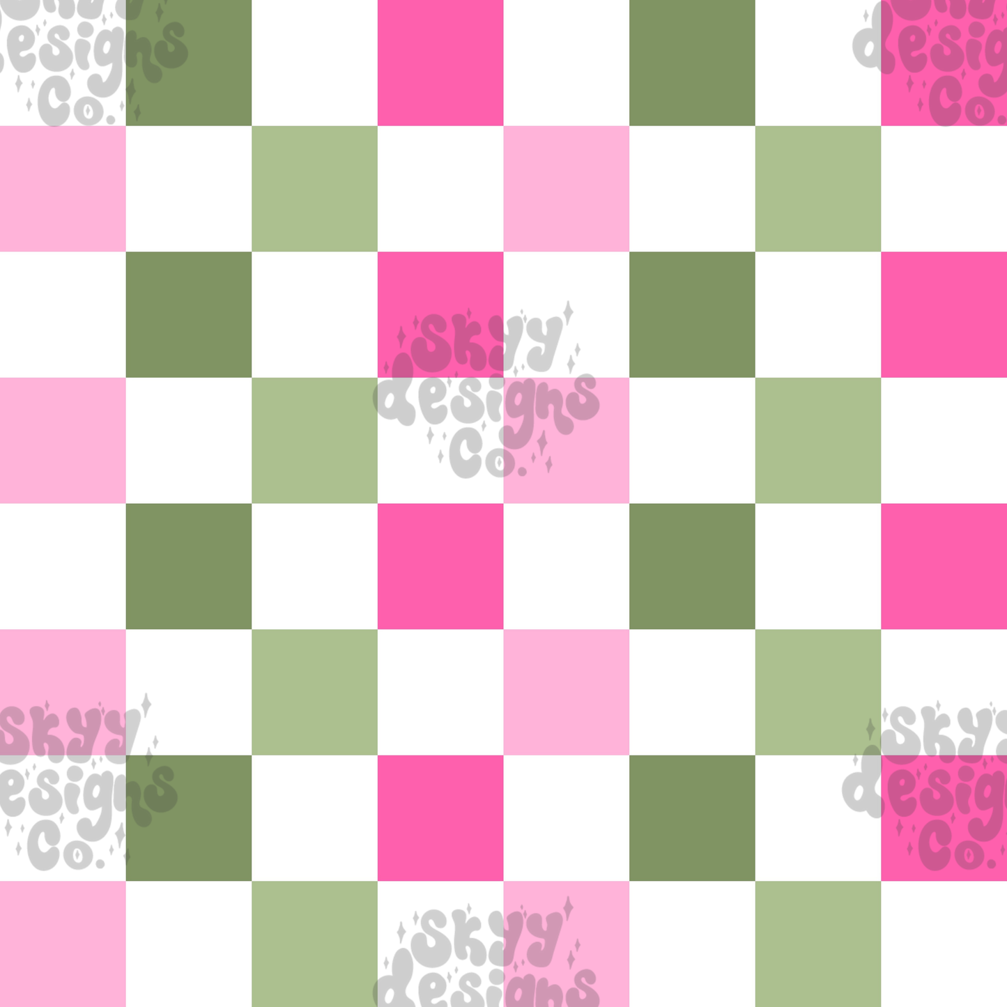 St. Patrick's Checkered Pattern