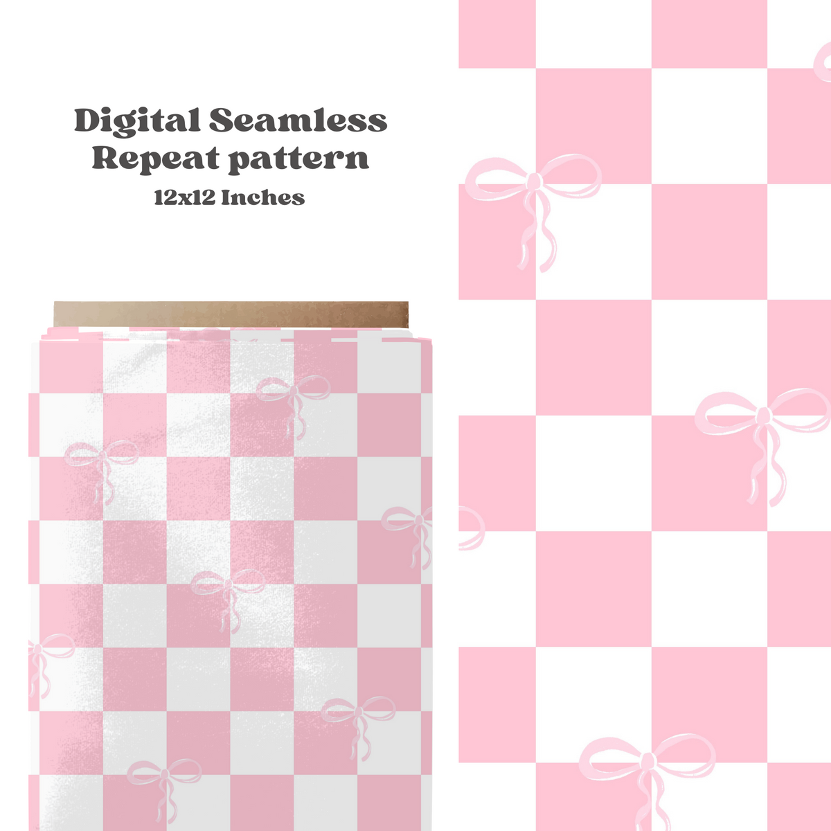 Checkared Pattern Bow Checkered bow Pattern – SkyyDesignsCo | Seamless Pattern Designs