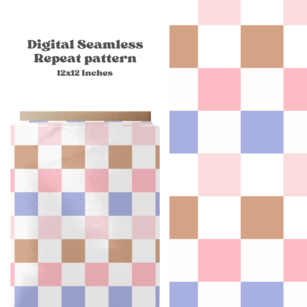 Pastel Checkered Pattern Design – Skyy Designs Co.