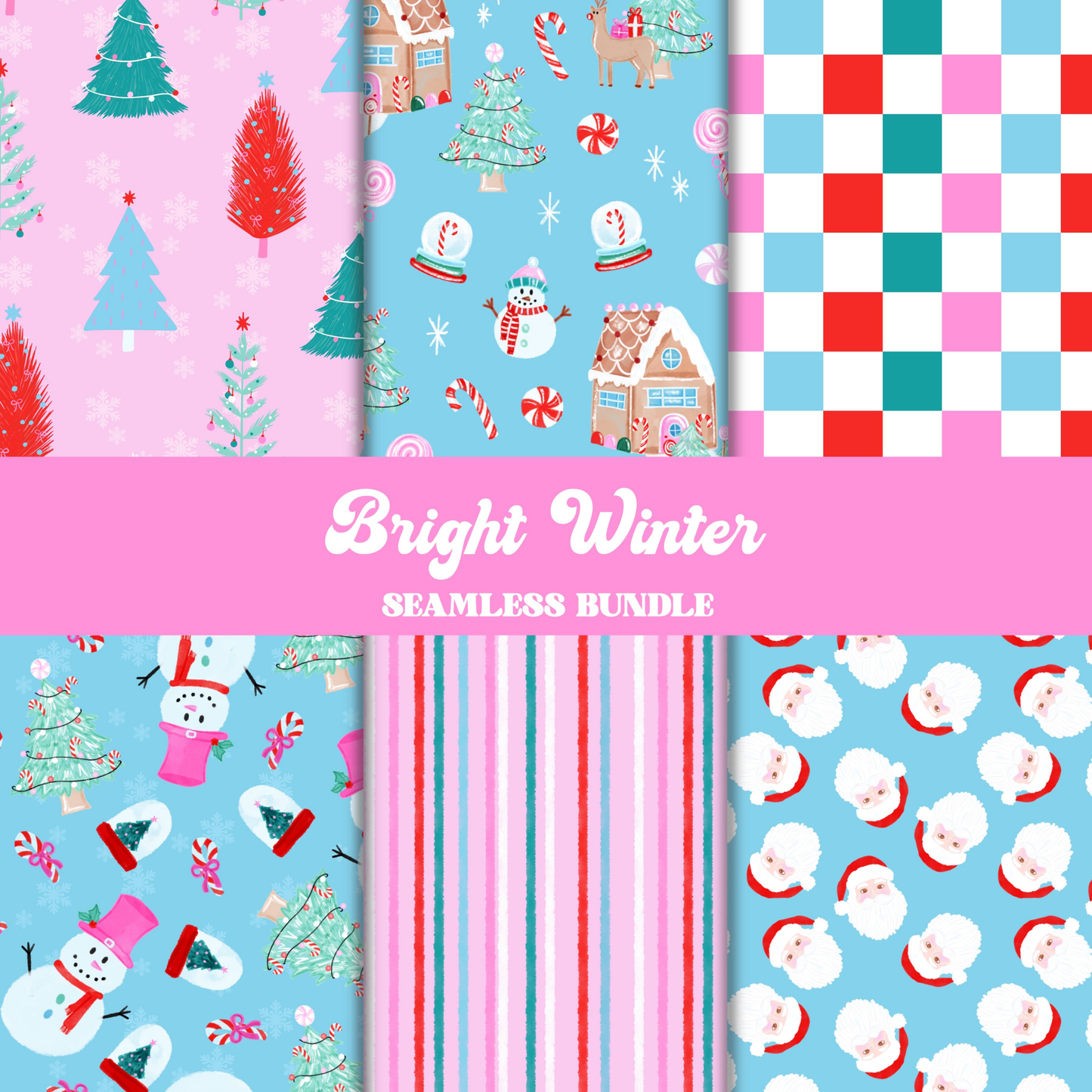 Bright winter Pattern Bundle