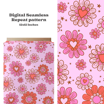 Trendy Valentine Floral Pattern