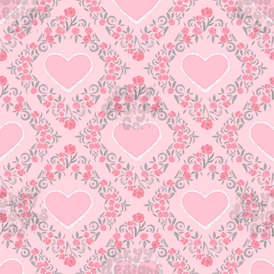 Romantic Valentine roses Pattern