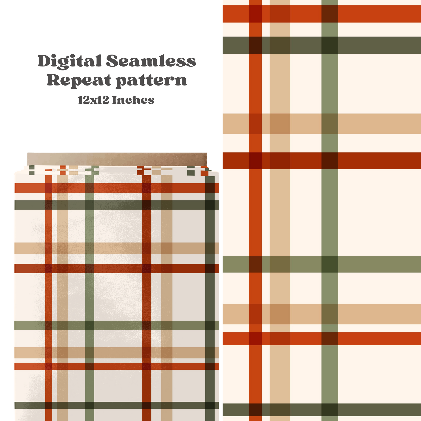 Traditional Christmas gingham