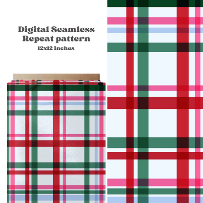 Winter gingham plaid