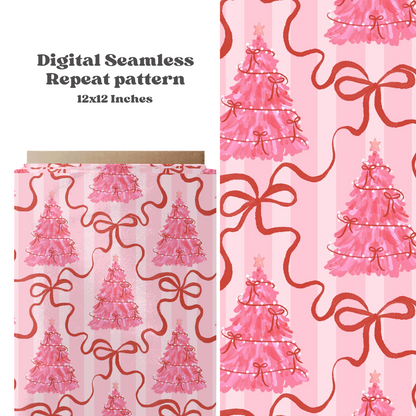 Preppy Bow Christmas trees