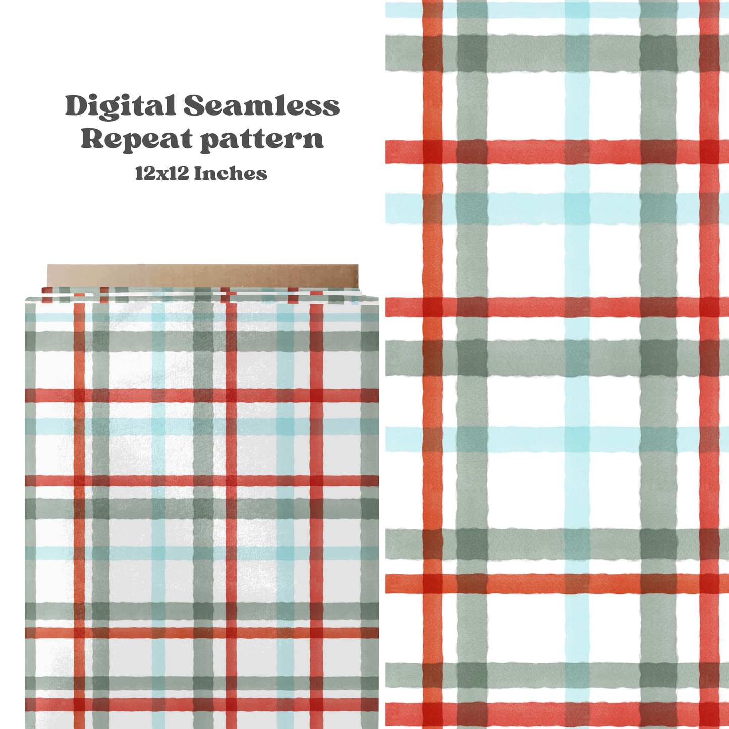 traditional Christmas plaid