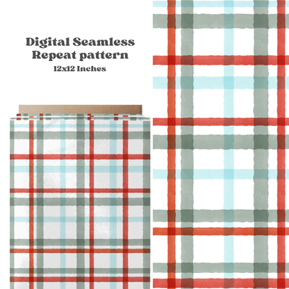 traditional Christmas plaid