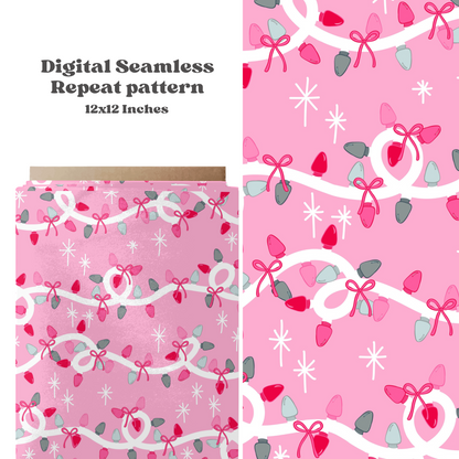 Preppy Pink Christmas lights