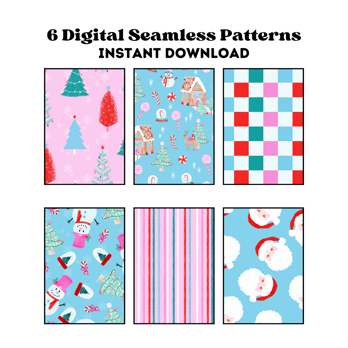 Bright winter Pattern Bundle