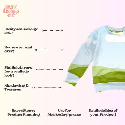 Sweatshirt realistic mockup