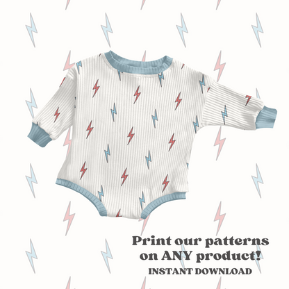 July Lightning Bolts Pattern