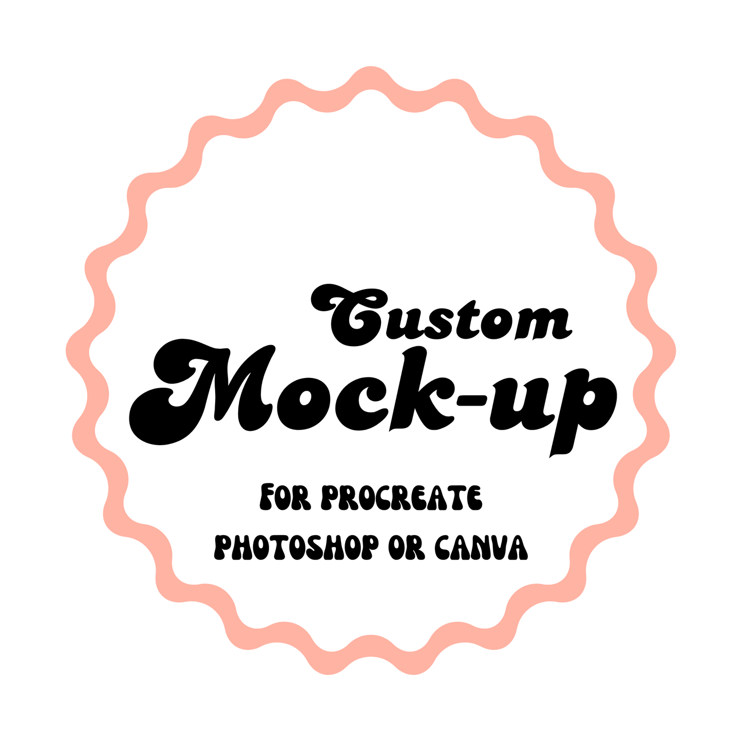 custom realistic mock-up template