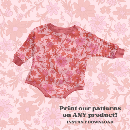 Valentine Paisley Floral Pattern