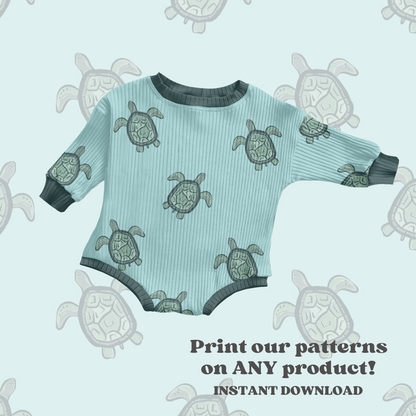 Nautical Turtles Pattern