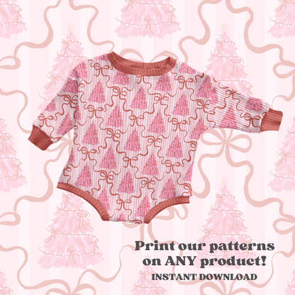 Preppy Bow Christmas trees