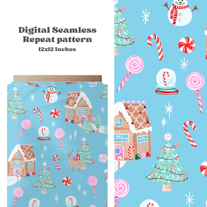 Christmas winter wonderland Seamless Pattern