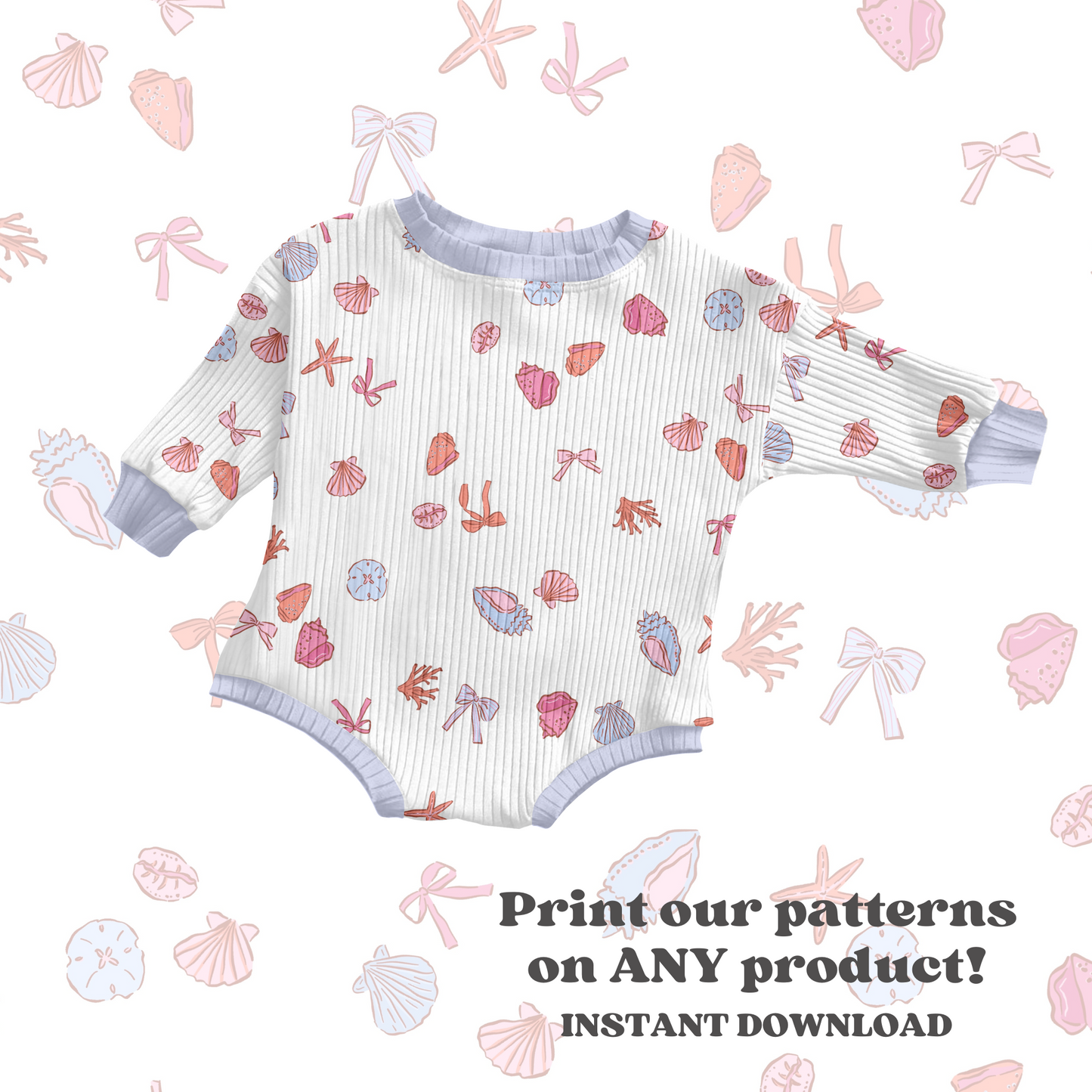 Preppy seashell bows