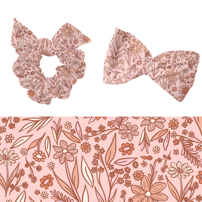 Neutral Boho Floral Pattern Design