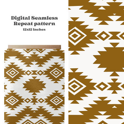 Aztec tribal seamless repeat pattern bundle