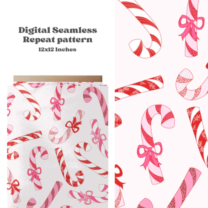 Christmas Candy cane Seamless pattern