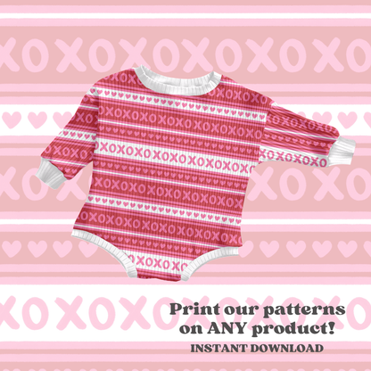 Valentine Love Stripes