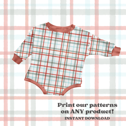 traditional Christmas plaid