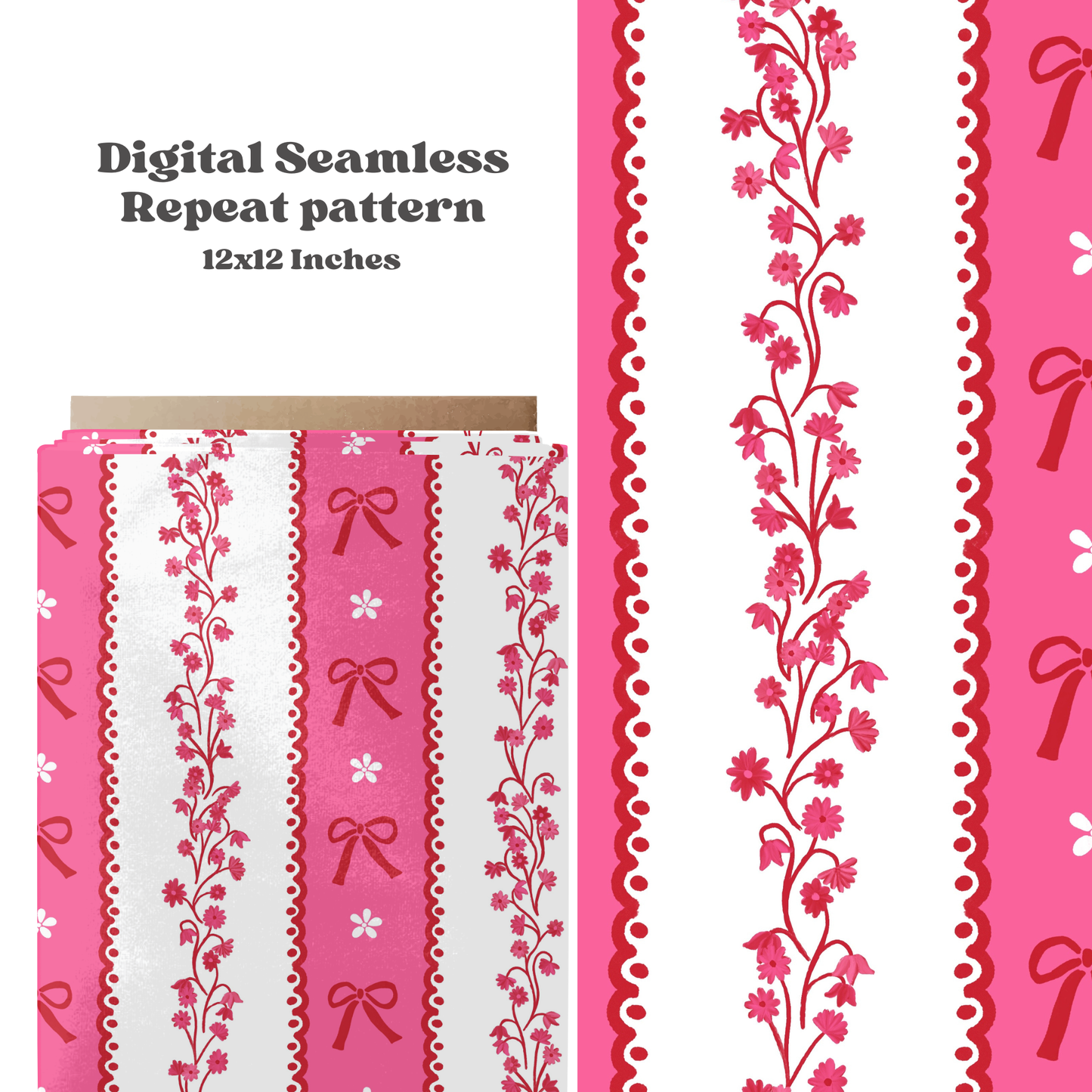 Valentine Lace Stripe