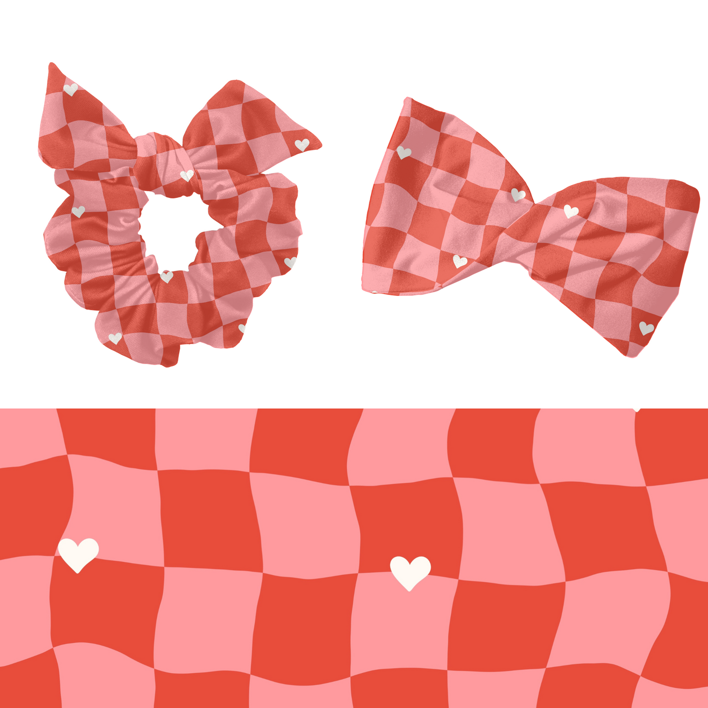 Valentine Wavy Checkered Pattern