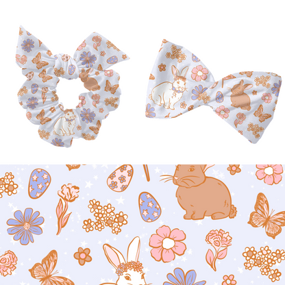 Blue Pastel Easter Pattern Design