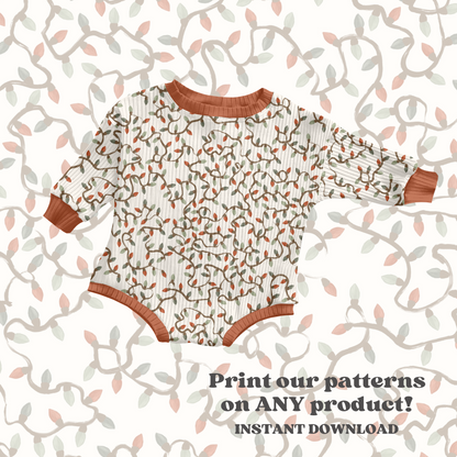 Traditional Watercolor Christmas lights