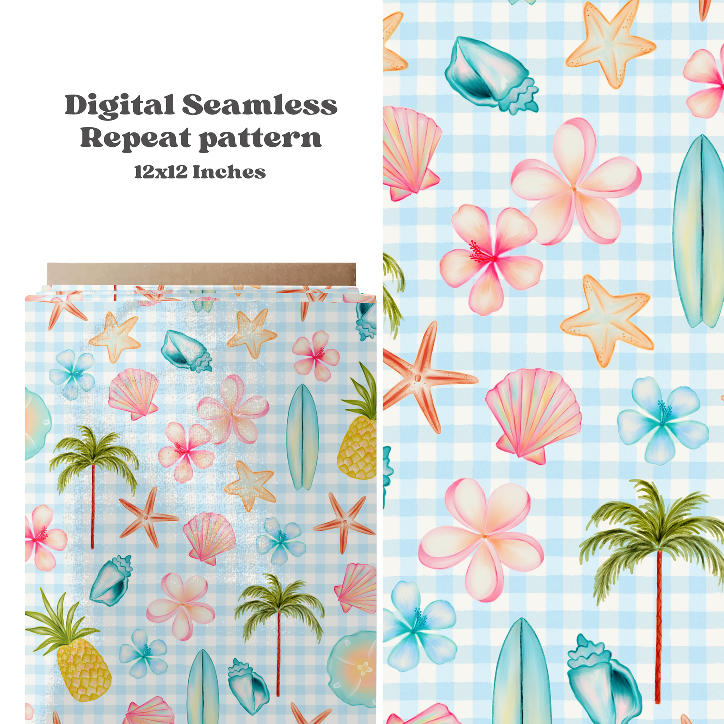 Tropical Gingham Summer