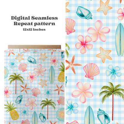 Tropical Gingham Summer