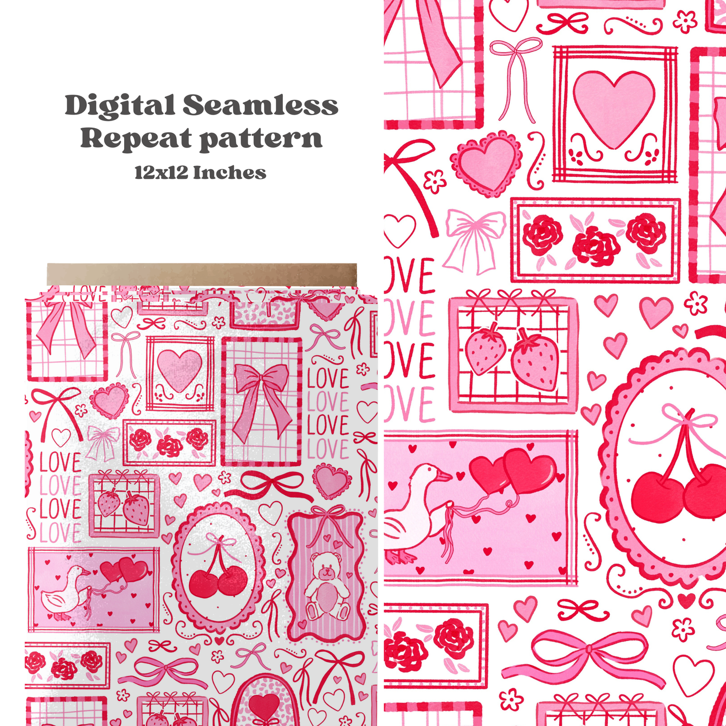 Watercolor Valentine Stamps