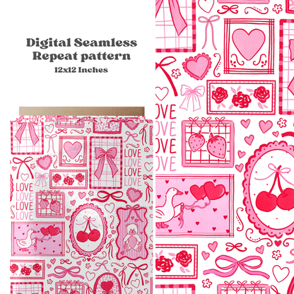 Watercolor Valentine Stamps