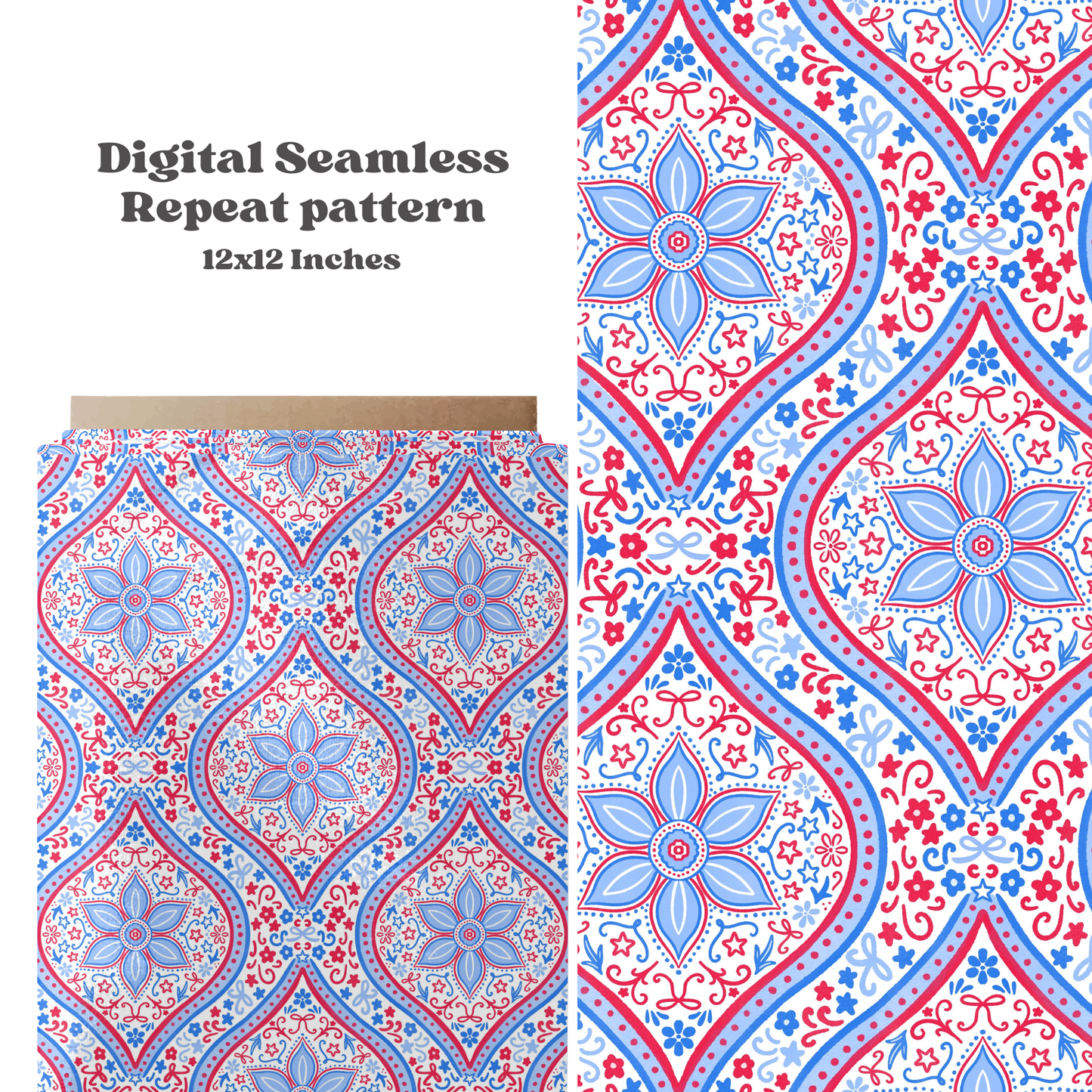 Patriotic Scallop Floral