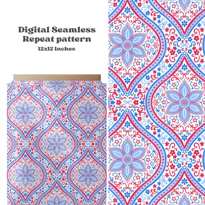 Patriotic Scallop Floral