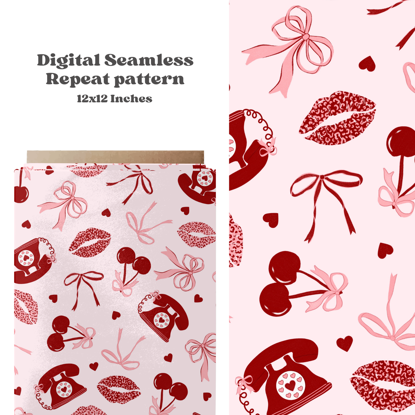 Retro coquette valentine Pattern