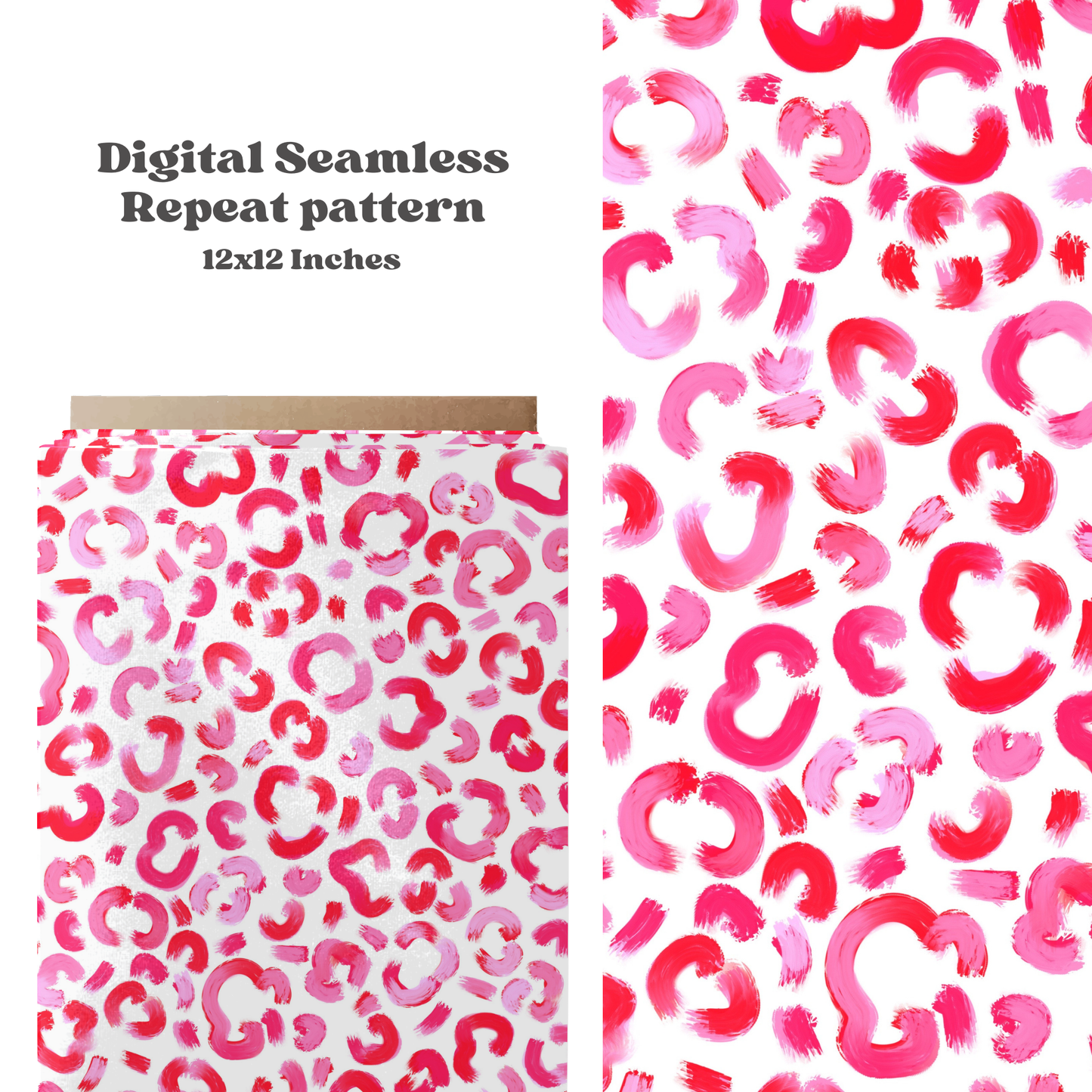 Bright pink and red Cheetah Pattern