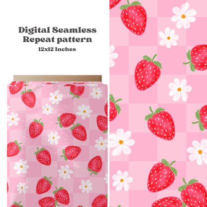 Strawberry Daisy Floral