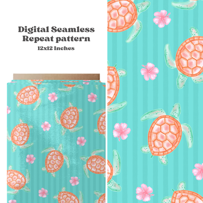 Summer Sea Turtle Stripes