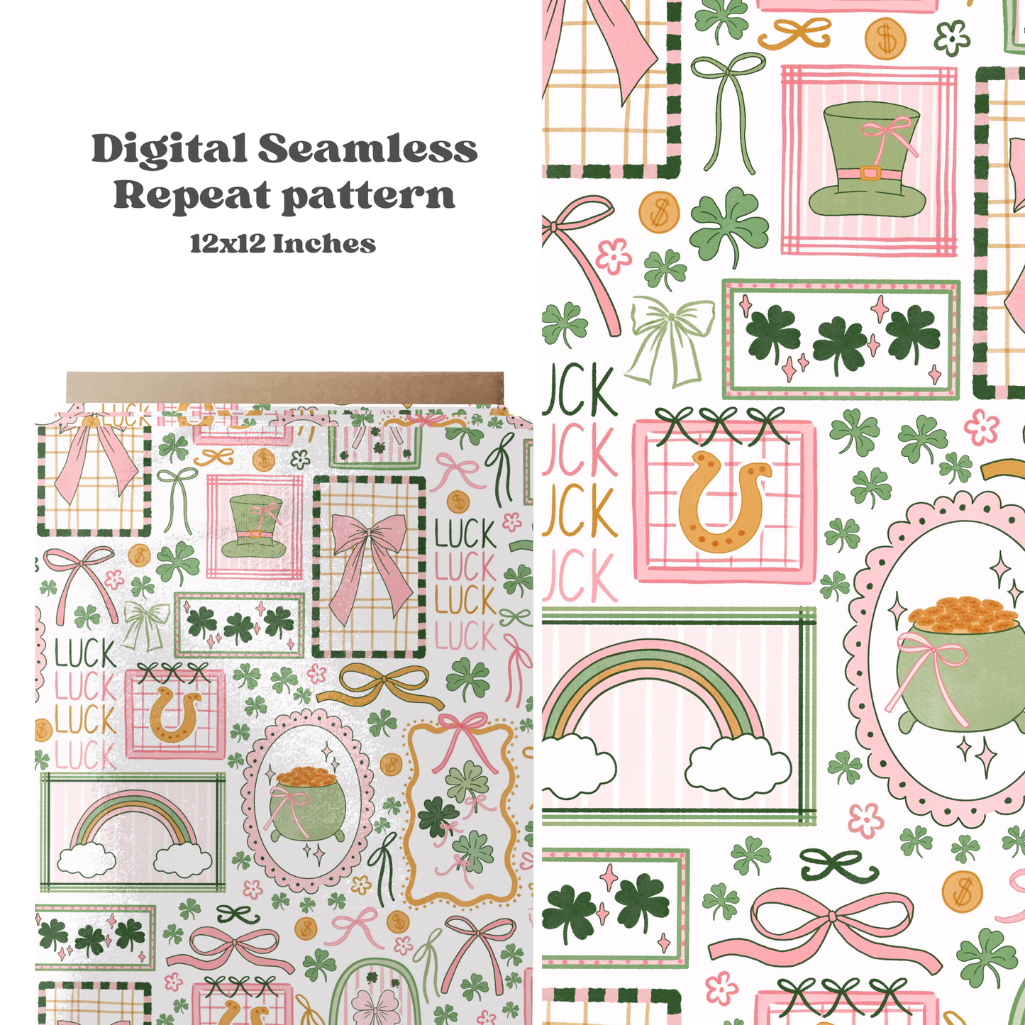 Preppy St. Patrick's Stamps