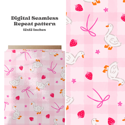 Spring Strawberry Ducks