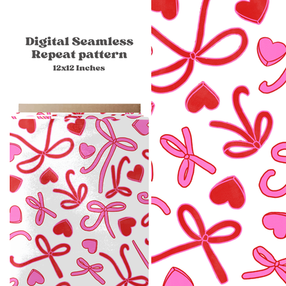 Valentine Bow Hearts