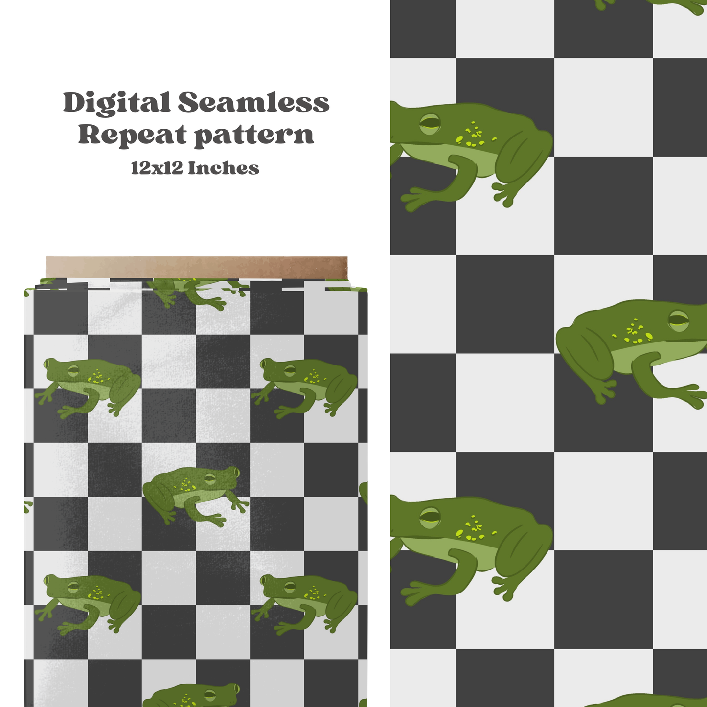 Boys Checkered spring frogs Pattern