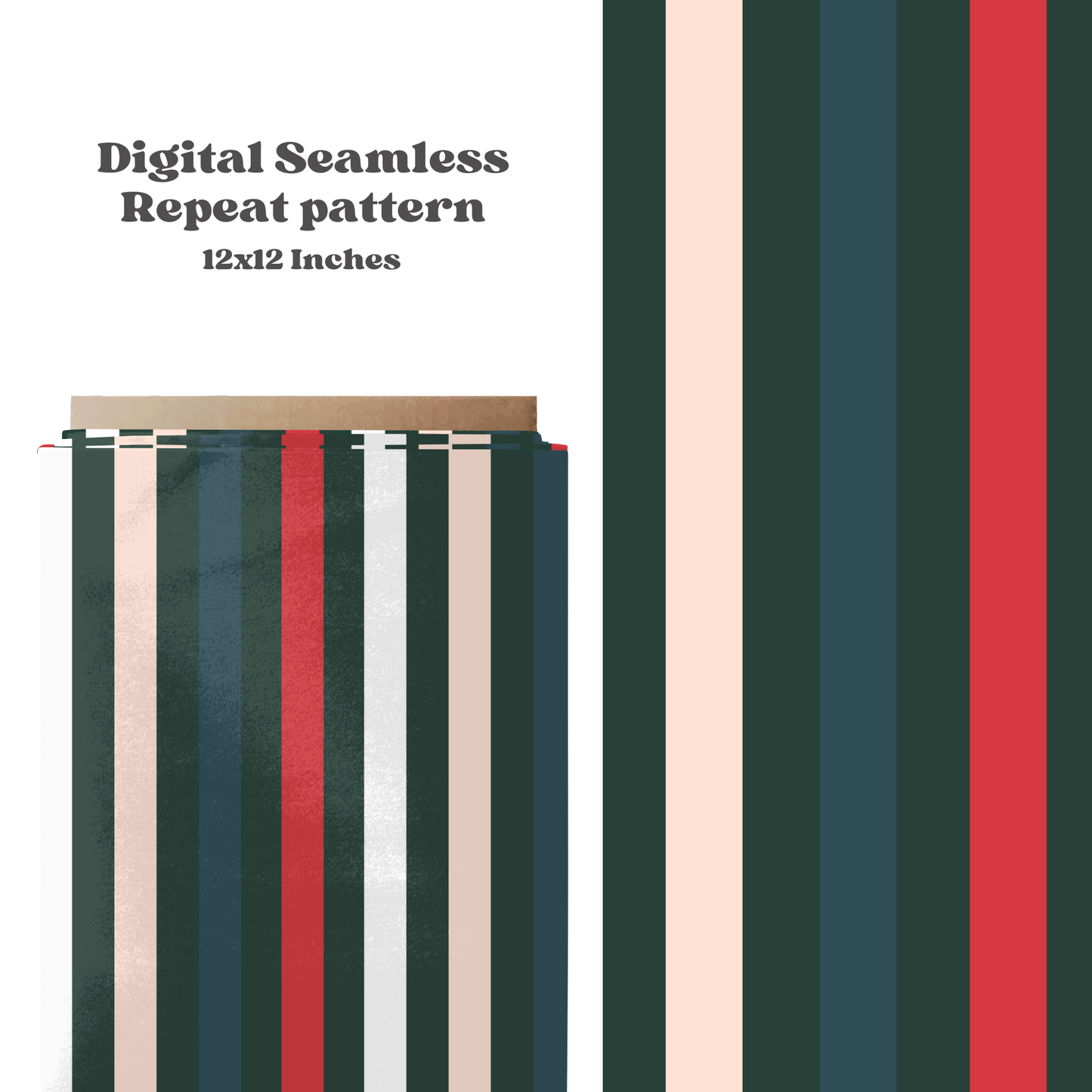 Christmas stripe Seamless pattern