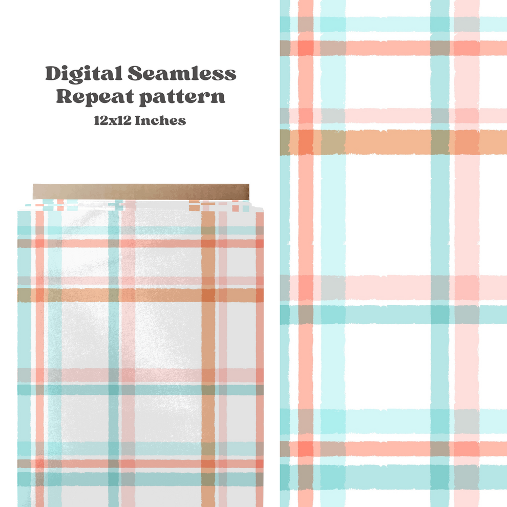 Pastel spring gingham Pattern – Skyy Designs Co.