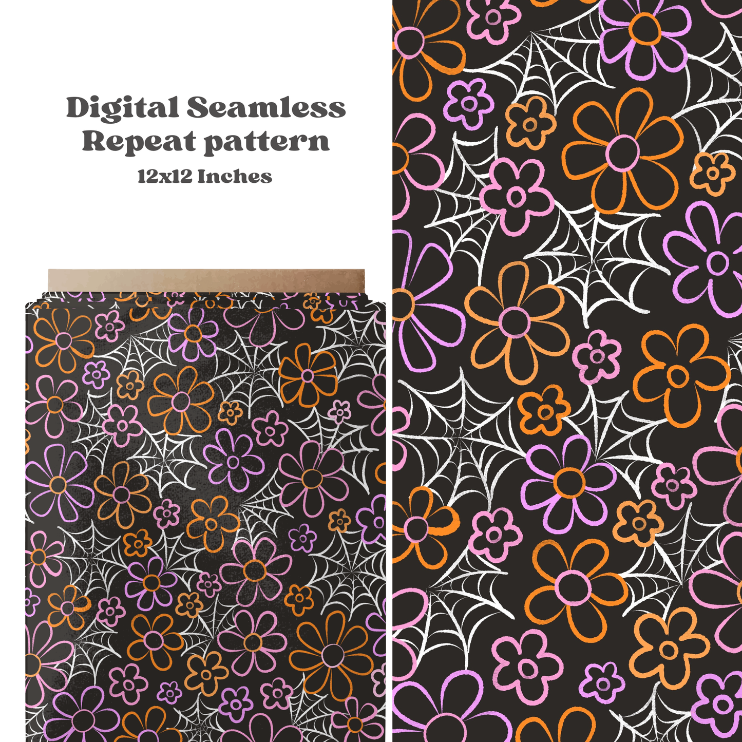 Bright Spiderweb Floral