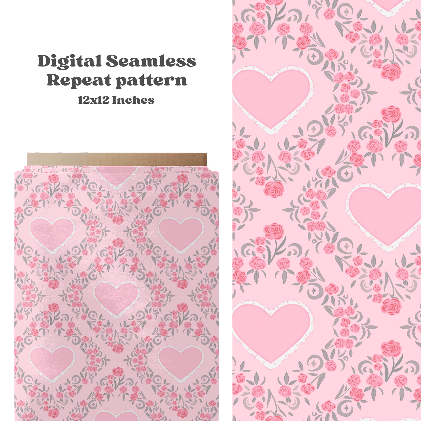 Romantic Valentine roses Pattern